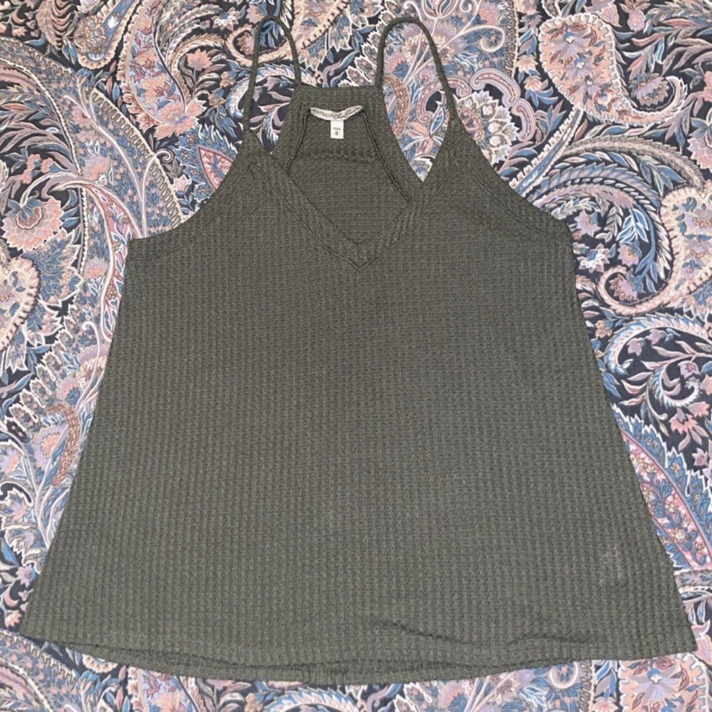 NWOT EXPRESS Knit Tank Army Green Size Medium Women’s Express One Eleven